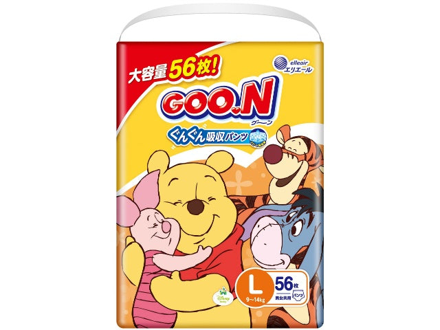 グーンパンツ ぐんぐん吸収パンツ Lサイズ 56枚×3パック